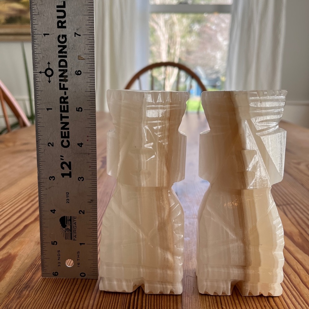 Carved Stone Bookends - Picture 3 of 5